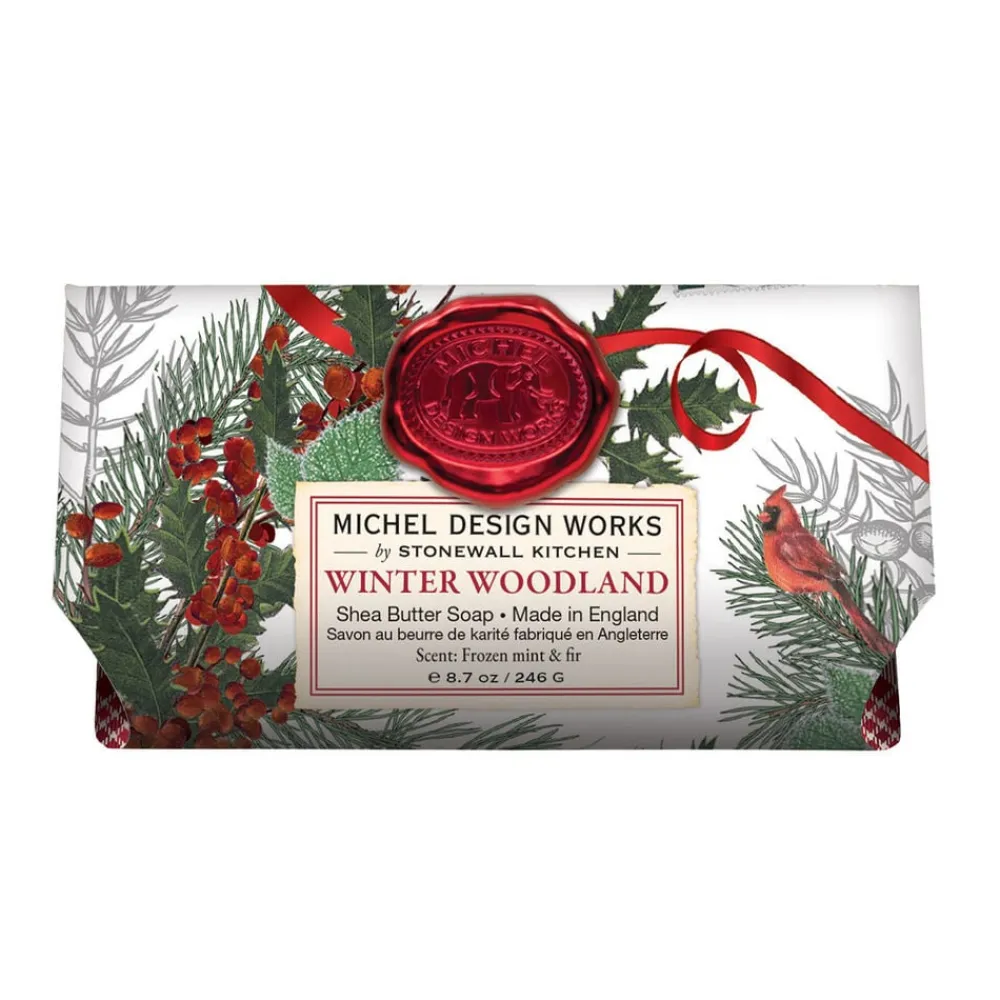 Michel Design Works Bar Soaps|Winter Woodland Large Bath Bar Soap
