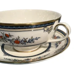 Vintage Minton Stanwood|Minton Stanwood Soup Bowl & Saucer