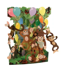 Greeting Cards|Monkey Party Swing Card