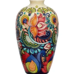 Moorcroft Pottery Vases|Moorcroft Pottery|Festival of Light Vase 25/9