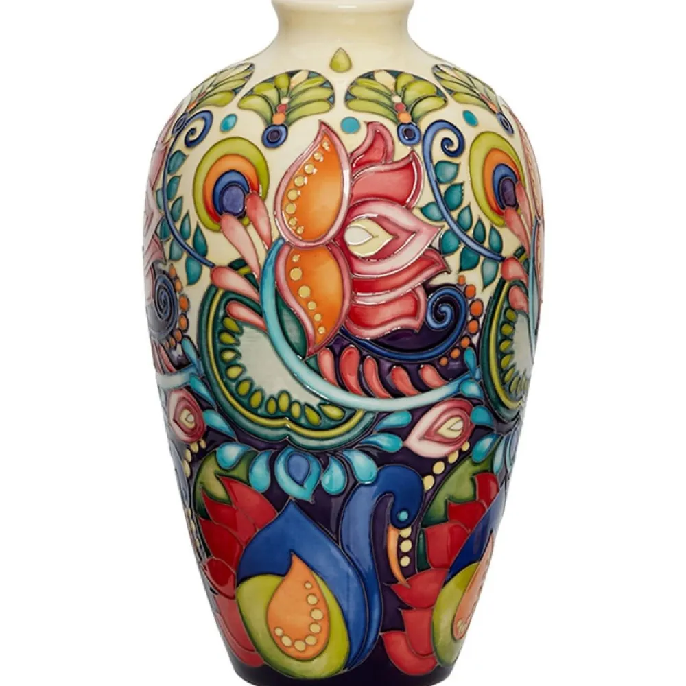 Moorcroft Pottery Vases|Moorcroft Pottery|Festival of Light Vase 25/9
