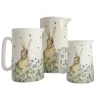 Mosney Mill Vases|Mosney Mill|Hare & Wildflower Jug, Medium