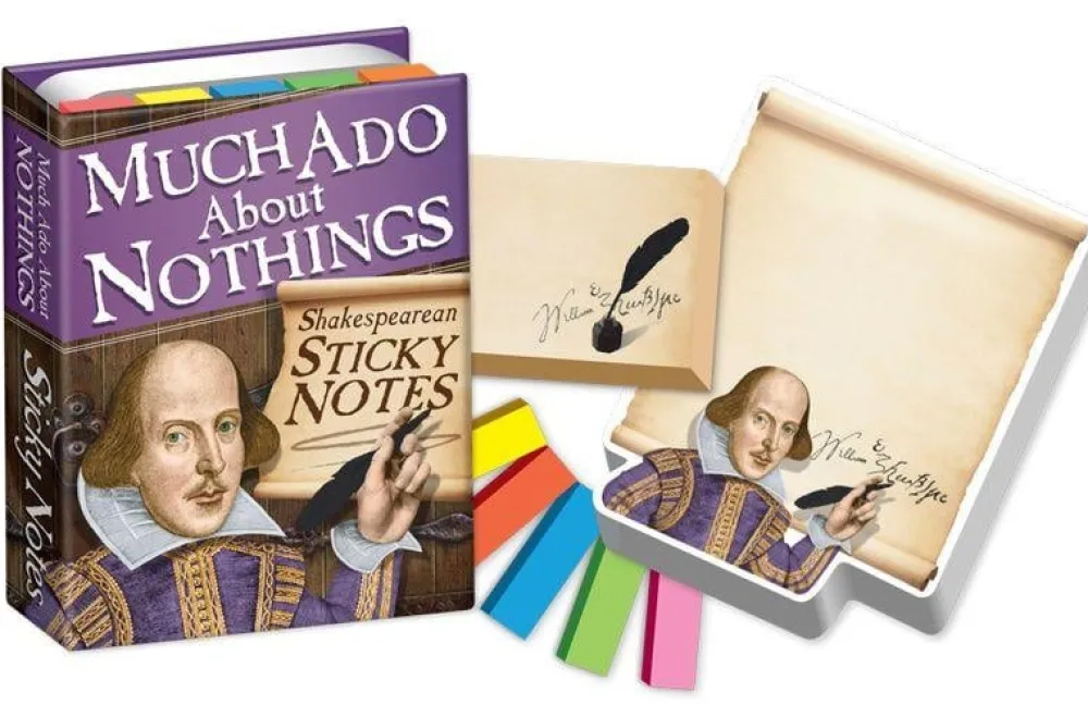 Cultural Icons|Journals & Other Stationery|Much Ado About Nothings Shakespearean Sticky Notes