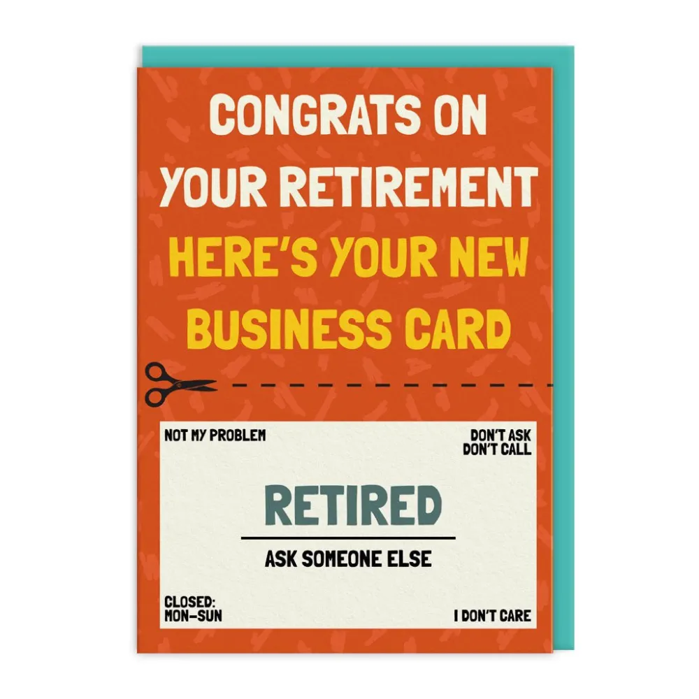 Greeting Cards|New Business Card Retirement Card