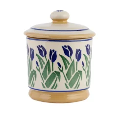 Nicholas Mosse Creamers & Sugar Bowls|Blue Blooms Lidded Sugar Bowl
