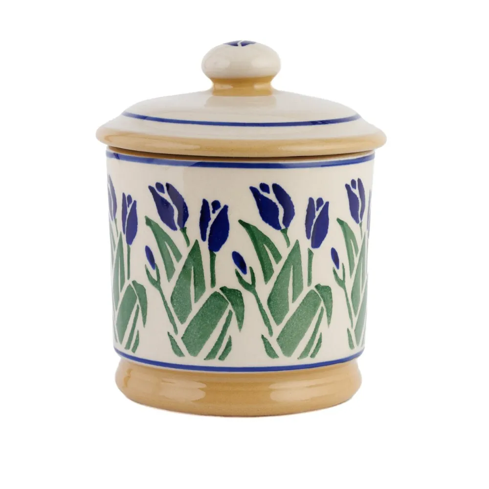 Nicholas Mosse Creamers & Sugar Bowls|Blue Blooms Lidded Sugar Bowl