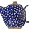 Nicholas Mosse Teapots|Dark Blue Lawn Oval Teapot