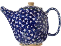 Nicholas Mosse Teapots|Dark Blue Lawn Oval Teapot