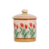 Nicholas Mosse Creamers & Sugar Bowls|Red Blooms Lidded Sugar Bowl