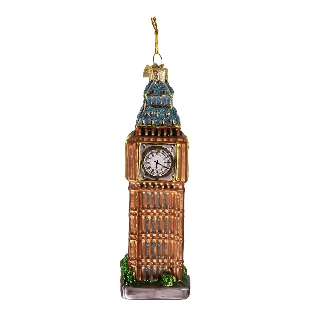 Souvenirs|Noble Gems Big Ben Glass Ornament