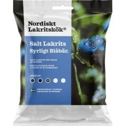 Sweets|Nordiskt Lakritskök Sour Blueberry Salt Licorice Bag