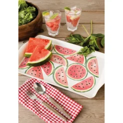Now Designs Trays|Tea Trays|Planta Platter (Watermelon)