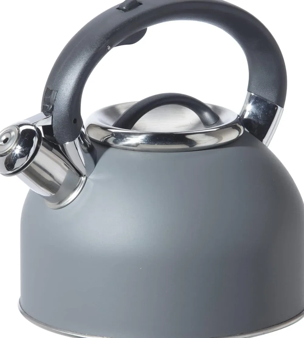Tea Kettles|Oggi Stainless Steel Whistling Tea Kettle (Charcoal Grey)