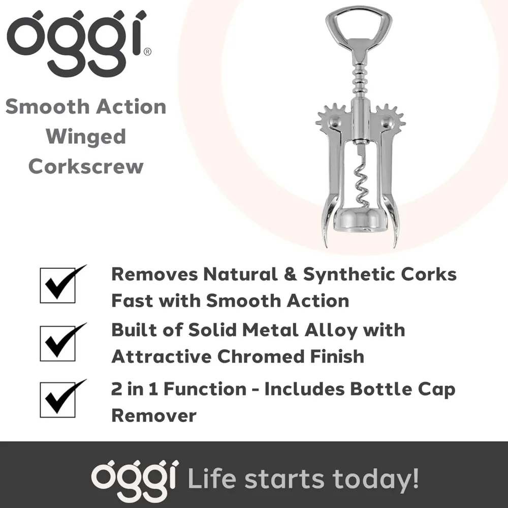 Bar Accessories & Decanters|Oggi Winged Corkscrew