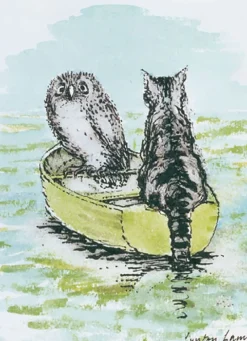 Greeting Cards|Owl & Pussycat Greeting Card