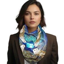 Scarves & Wraps|Owls Silk Heritage Collection Scarf