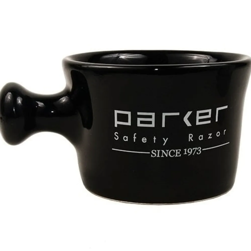Blades & Shave Accessories|Parker Apothecary Black Shave Mug