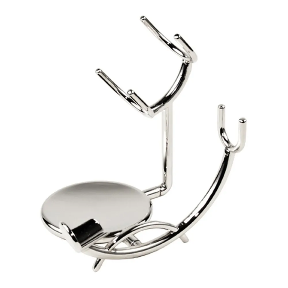 Blades & Shave Accessories|Parker Chrome Razor & Shave Brush Stand