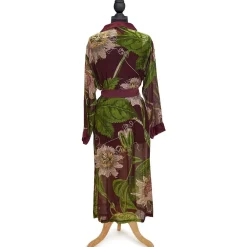 Robes, Nightgowns & Dresses|Passion Flower Burgundy Robe
