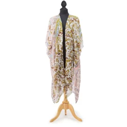 Robes, Nightgowns & Dresses|Patchwork Pastel Long Kimono
