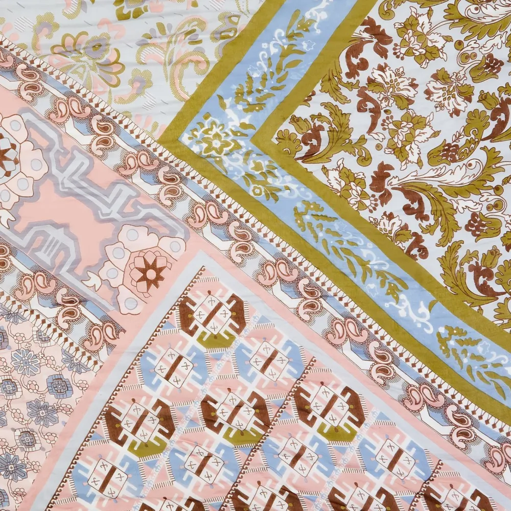 Robes, Nightgowns & Dresses|Patchwork Pastel Long Kimono