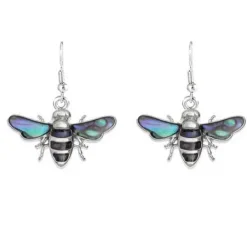 Earrings|Paua Shell Bee Drop Earrings