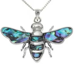 Necklaces & Pendants|Paua Shell Bee Pendant Necklace