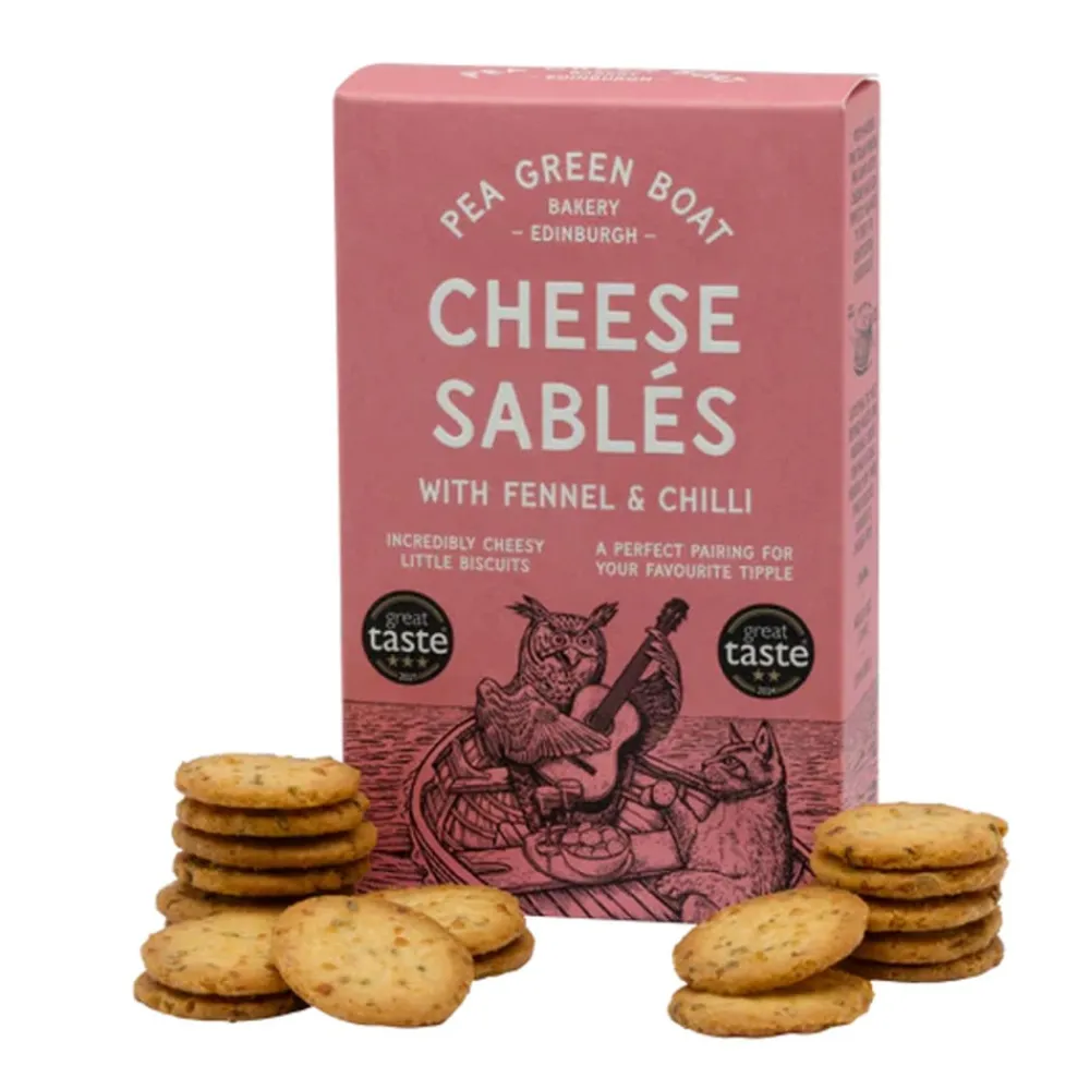 Crackers & Savory Snacks|Pea Green Boat Fennel & Chili Cheese Sables