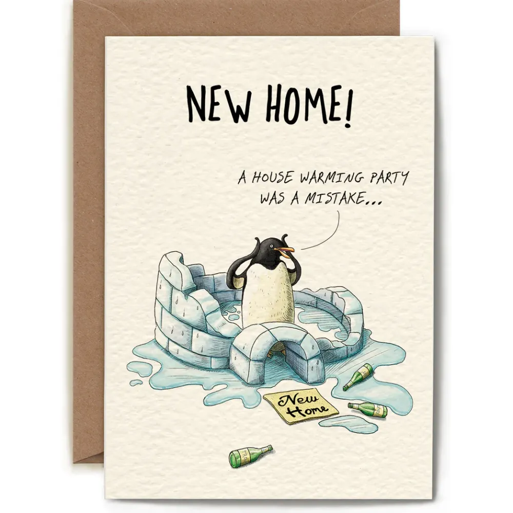 Greeting Cards|Penguin Housewarming Greeting Card