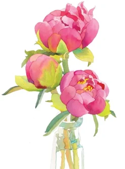 Greeting Cards|Peony Trio Birthday Card