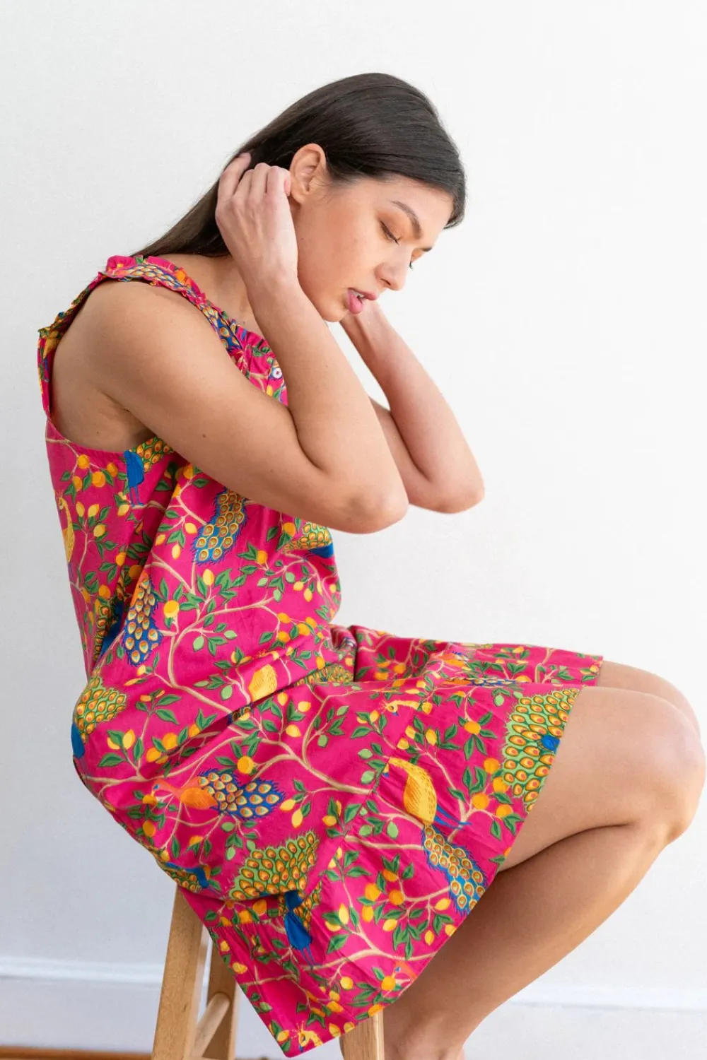 Robes, Nightgowns & Dresses|Pink Fearless Peacock Nighty Nite