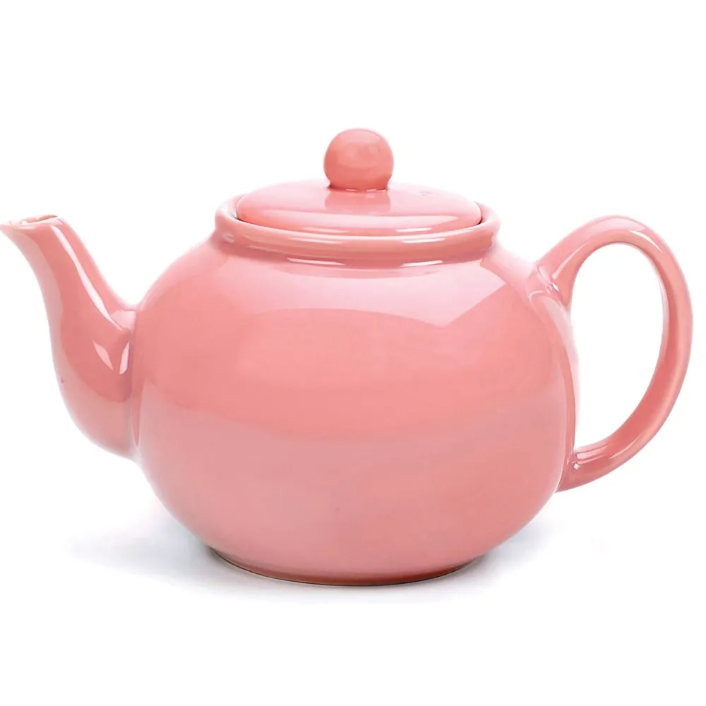 Teapots|Pink Stoneware Teapot