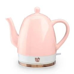 Tea Kettles|Pinky Up Noelle Pink Ceramic Electric Tea Kettle
