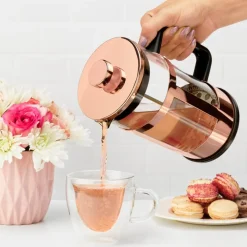 Strainers, Infusers & Spoons|Teapots|Pinky Up Piper Rose Gold Tea Press