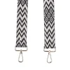 Pom Pom London Pom Pom London|Black & Stone Zig Zag Strap