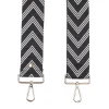 Pom Pom London Pom Pom London|Black Chevron Strap