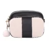 Pom Pom London Pom Pom London|Black Leather & Faux Fleece Original Bag