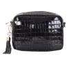 Pom Pom London Pom Pom London|Black Patent Croc City Bag