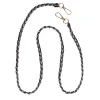 Pom Pom London Pom Pom London|Black Weave Gold Chain Strap