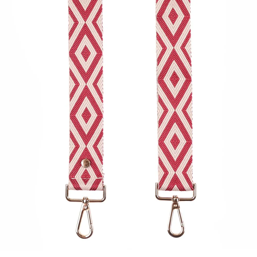 Pom Pom London Pom Pom London|Burgundy & Stone Diamond Strap