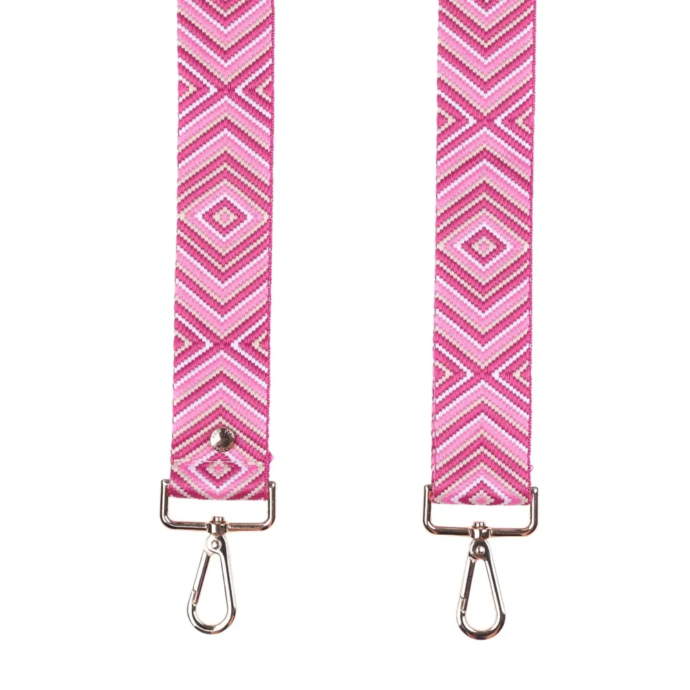Pom Pom London Pom Pom London|Cerise Pink Kaleidoscope Strap