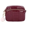 Pom Pom London Pom Pom London|Claret Patent Croc Original Bag