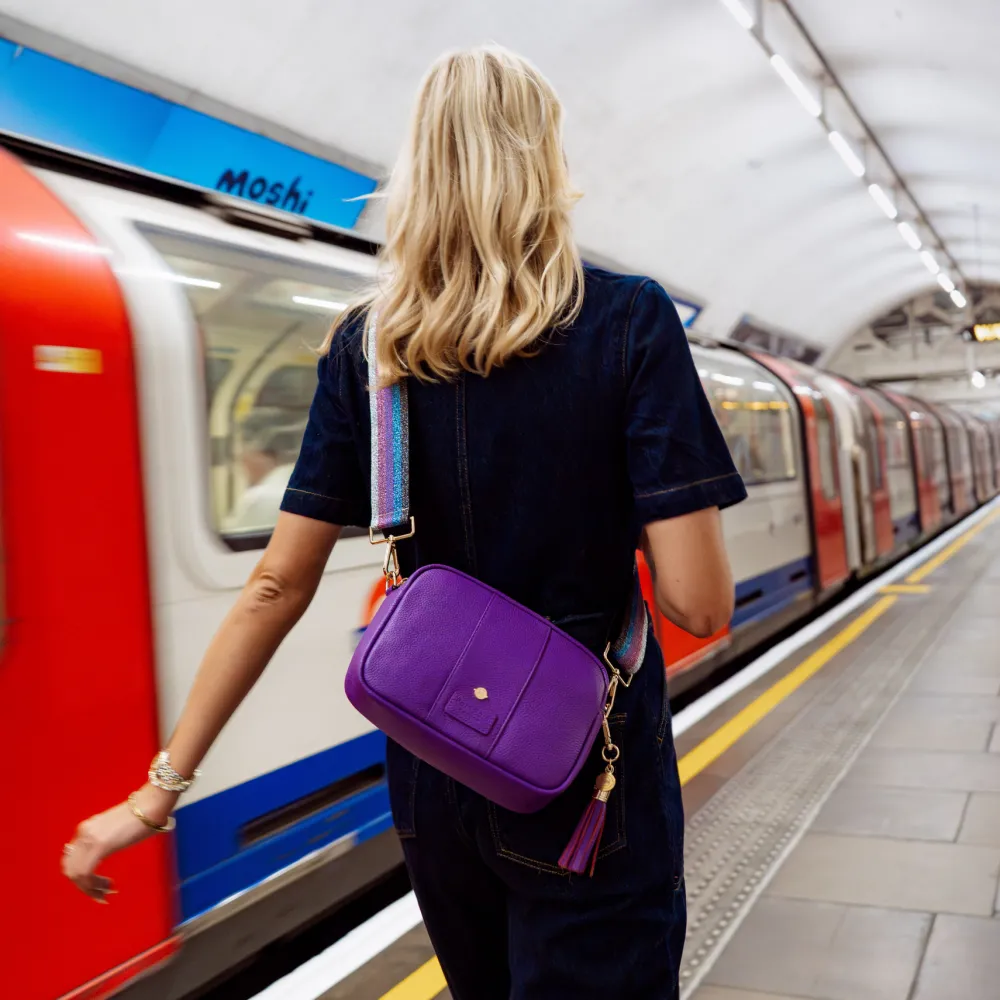 Pom Pom London Pom Pom London|Elizabeth Line Purple London City Bag