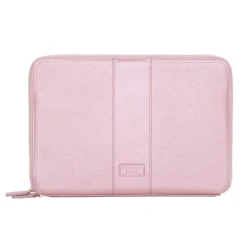 Pom Pom London Pom Pom London|Metallic Pale Pink Laptop Sleeve