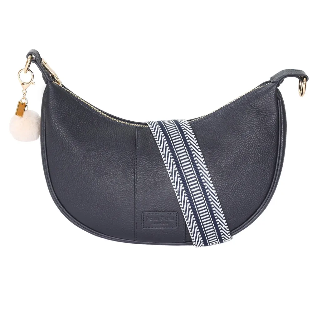 Pom Pom London Pom Pom London|Navy Sutton Sling Bag
