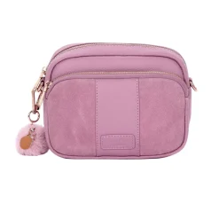 Pom Pom London Pom Pom London|Pink Suede & Leather Original Bag