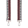 Pom Pom London Pom Pom London|Red & Black Twill Strap