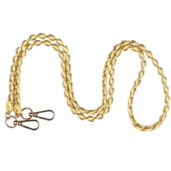 Pom Pom London Pom Pom London|Sherbet Lemon Weave Gold Chain Strap