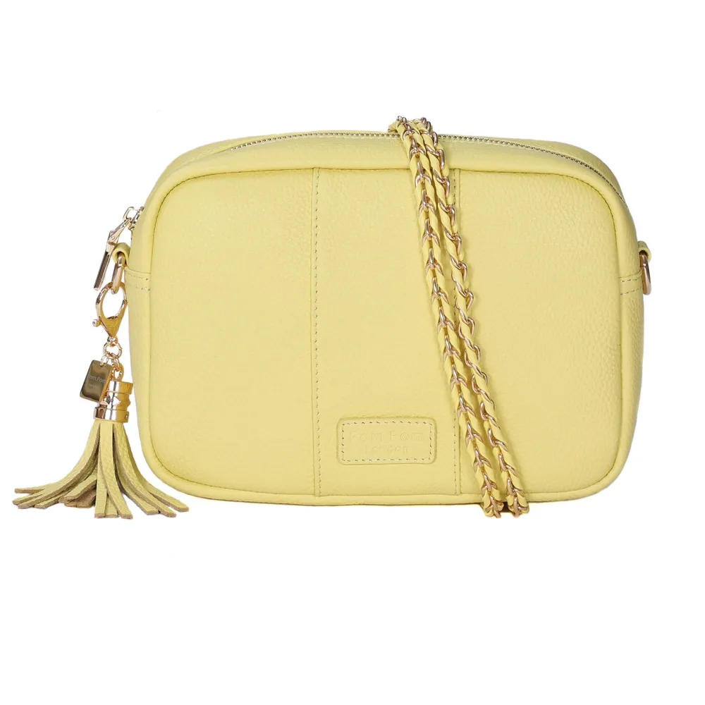 Pom Pom London Pom Pom London|Sherbet Lemon Weave Gold Chain Strap