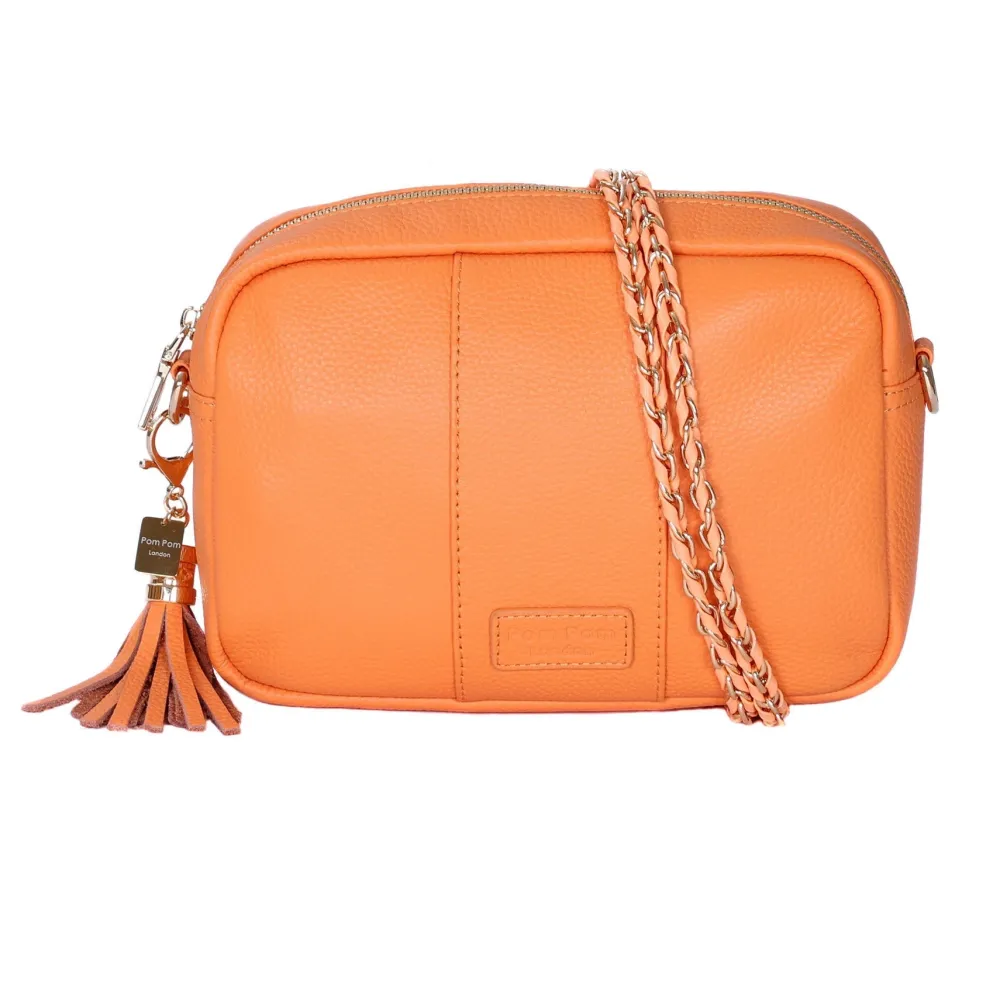 Pom Pom London Pom Pom London|Tangerine Weave Gold Chain Strap
